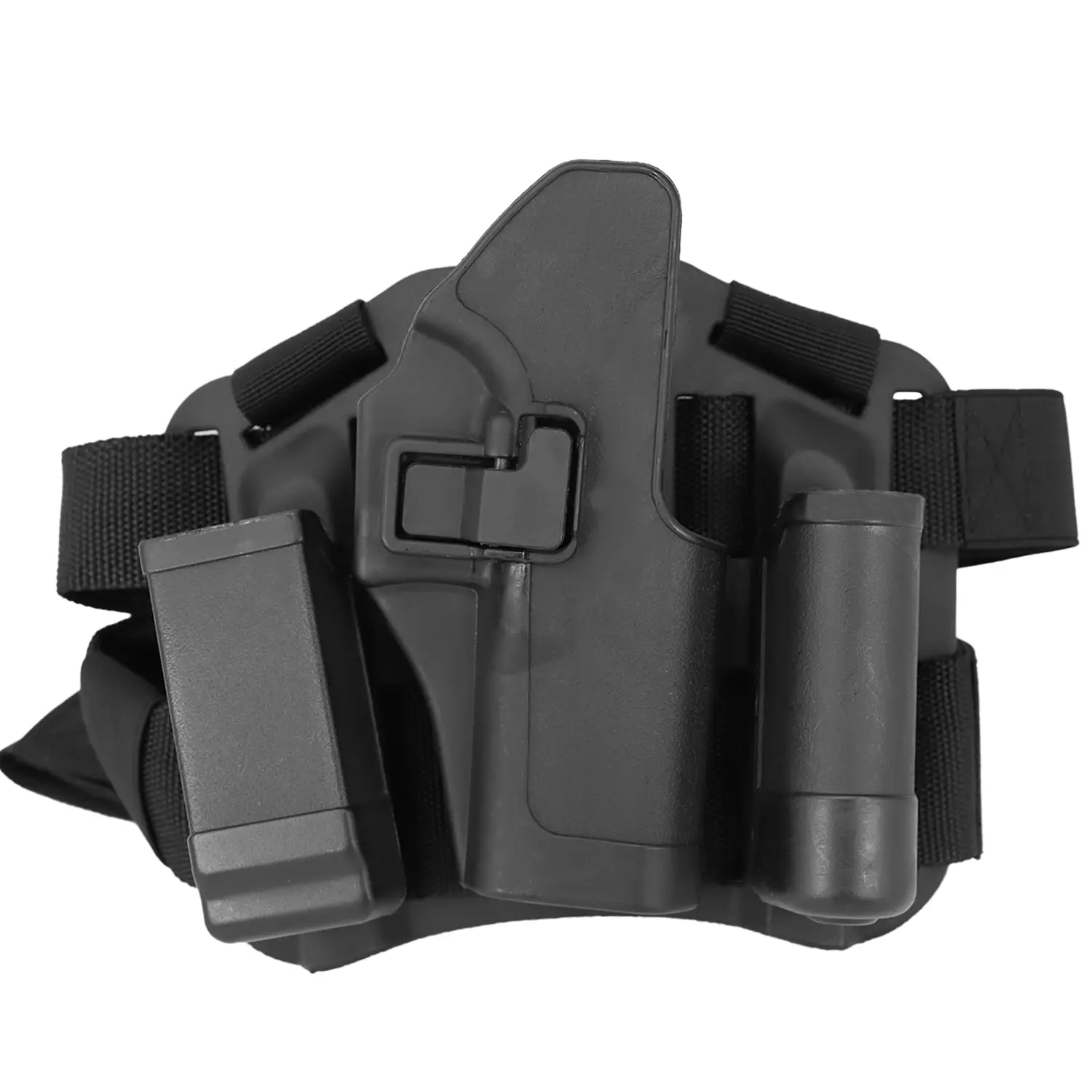 Piernera Serpa Funda Para Arma Glock 17/19 Con 2 Seguros