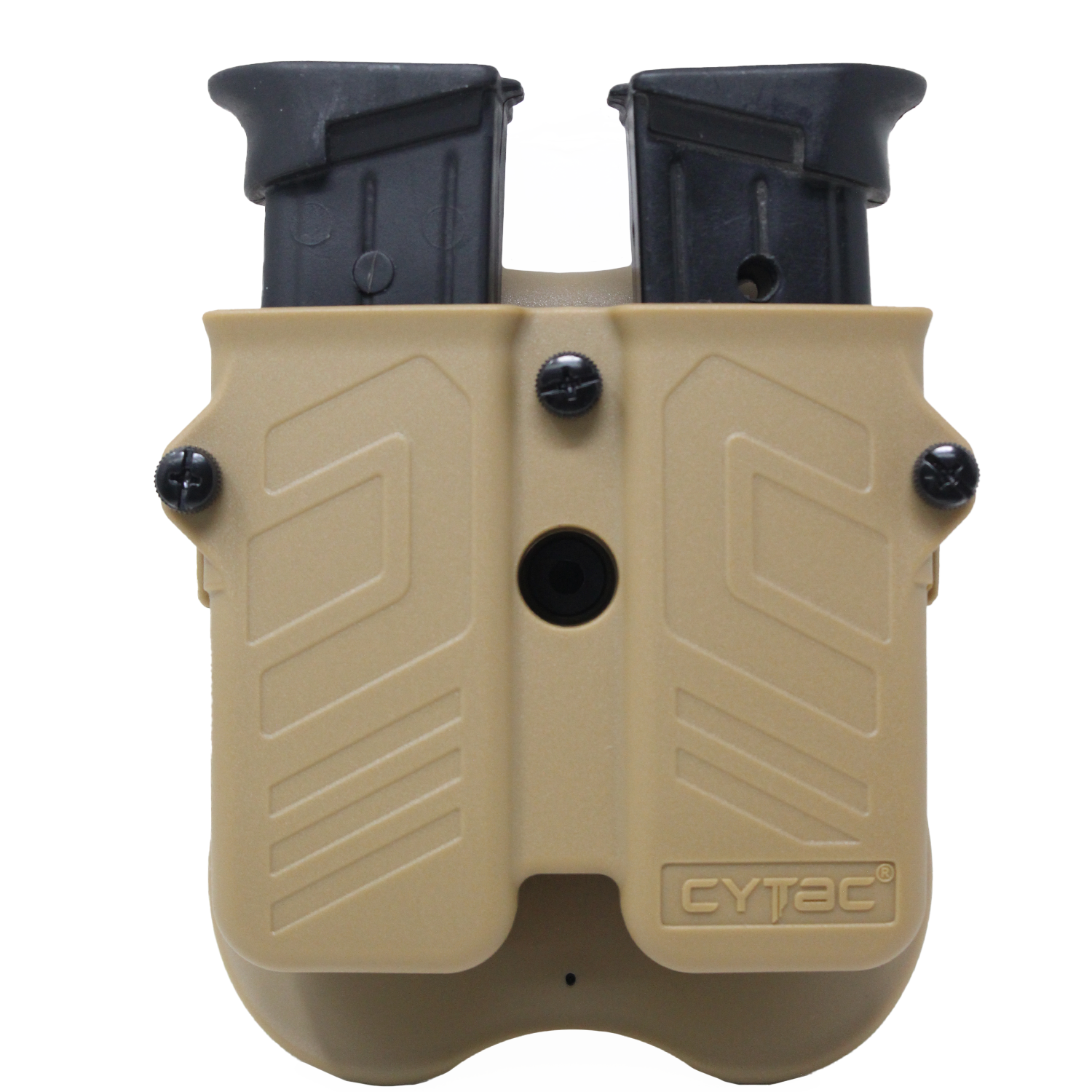 Porta Cargador Doble Universal Cytac De Polimero Ligero