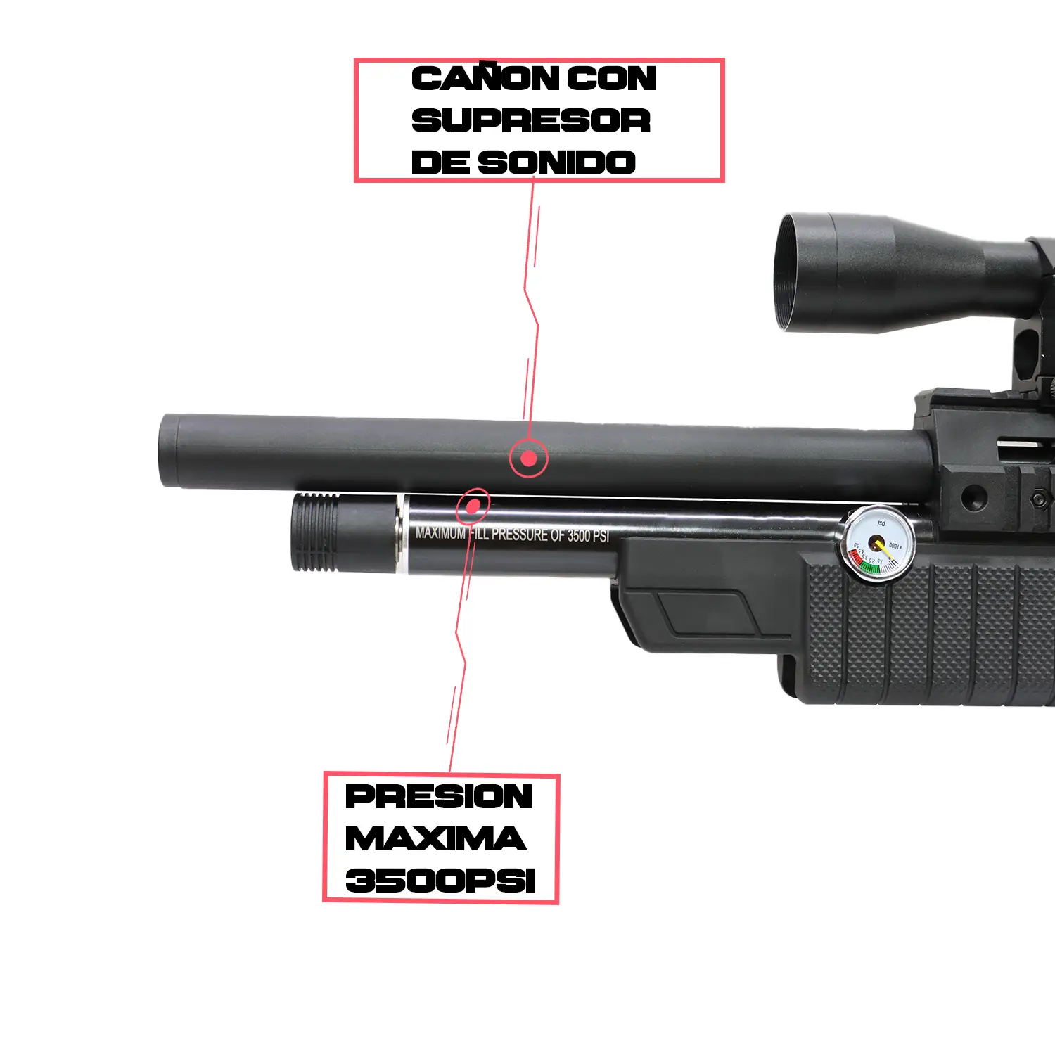 RIFLE DE DIABOLOS BEEMAN COMMODORE 6.35MM