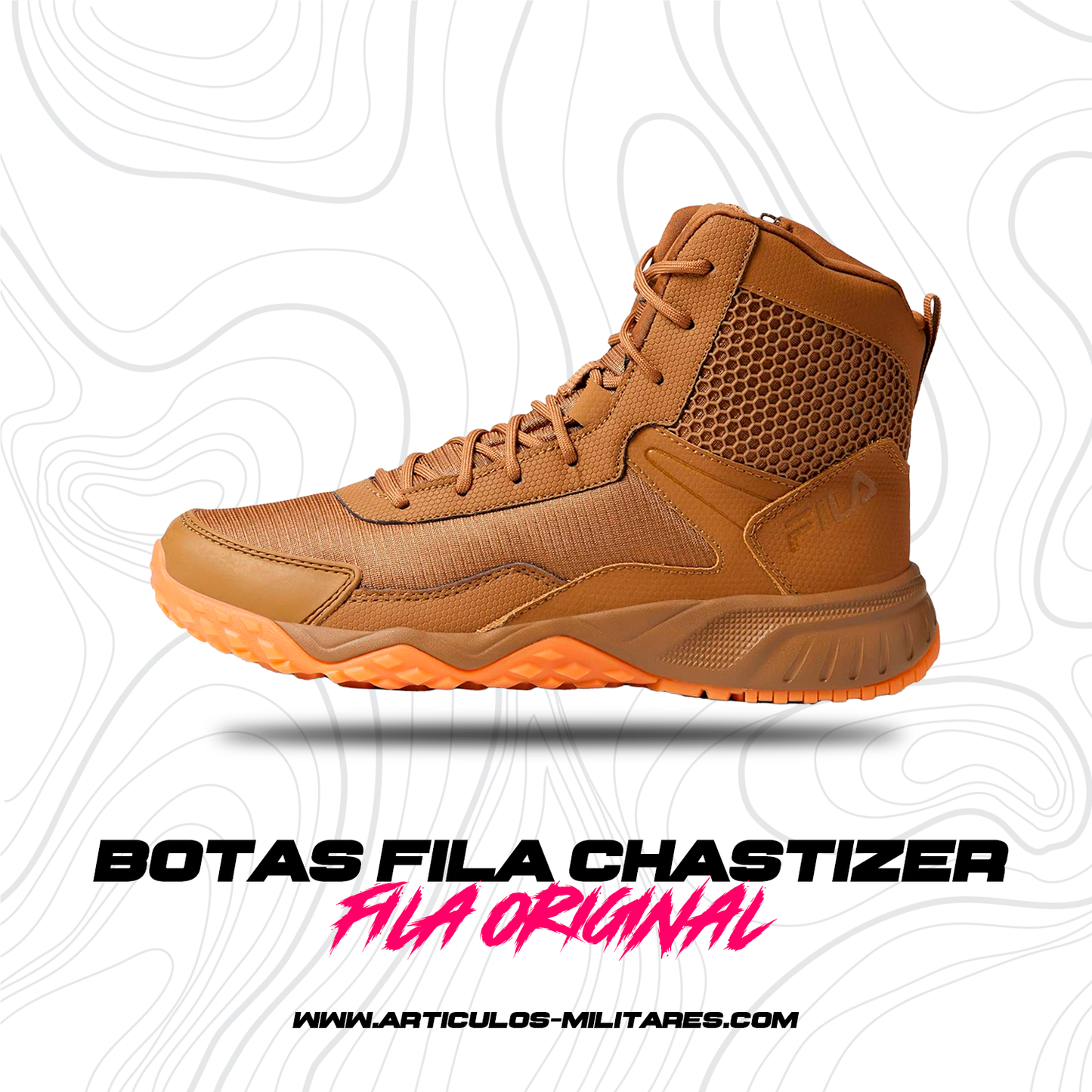 Botas Tacticas Fila Chastizer Con Cierre antiderrapante