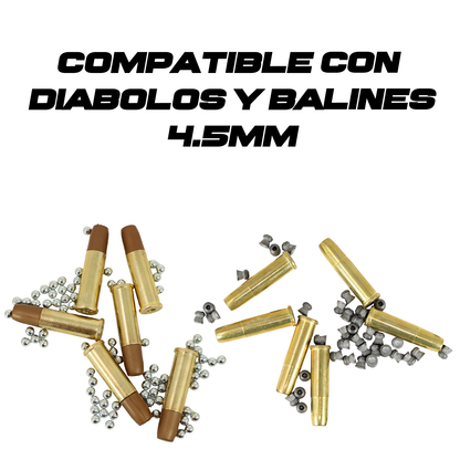 Pistola Revolver Co2 Bulldog .357 KIT CROSMAN