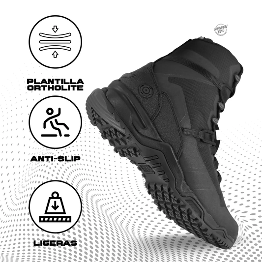 Botas Tácticas Alpha Fury 2.0 Ortholite Negras ORIGINAL SWAT