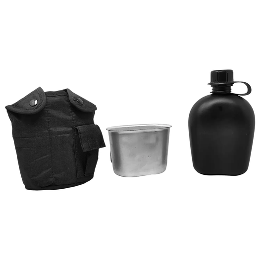 Cantimplora Tactica Militar Camping Kit Funda Y Taza