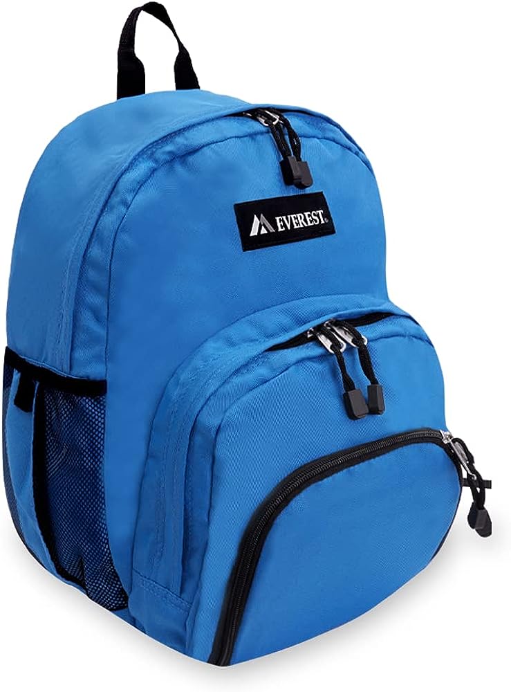 Mochila Escolar Azul De Gran Capacidad Everest