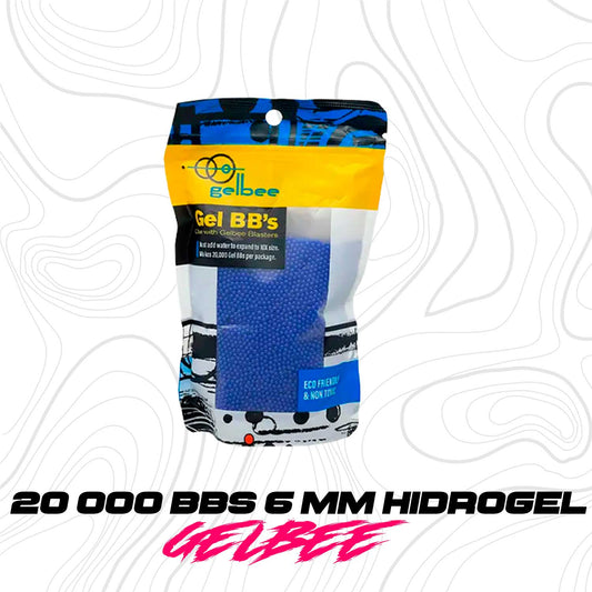 Munición de  Hidrogel azul Gelbee  20,000 Bbs