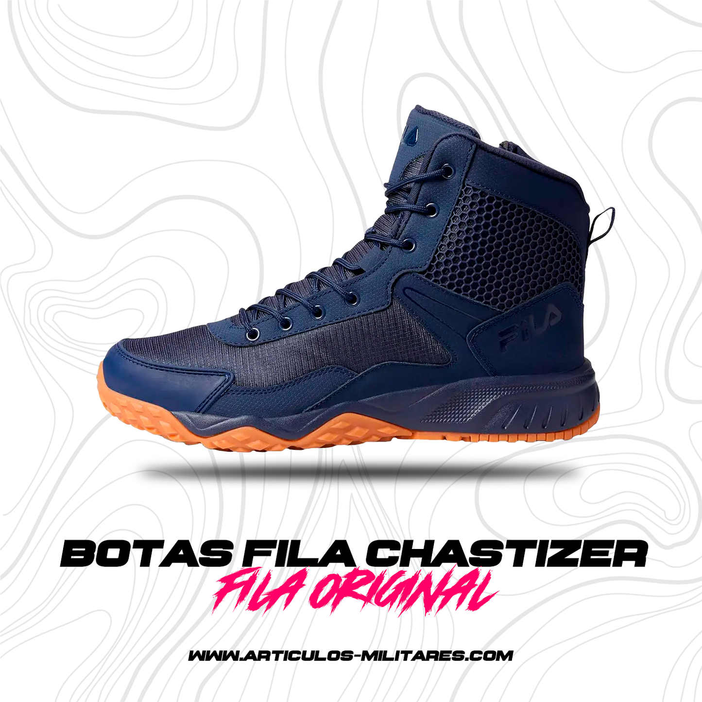 Botas Tacticas Fila Chastizer Con Cierre antiderrapante