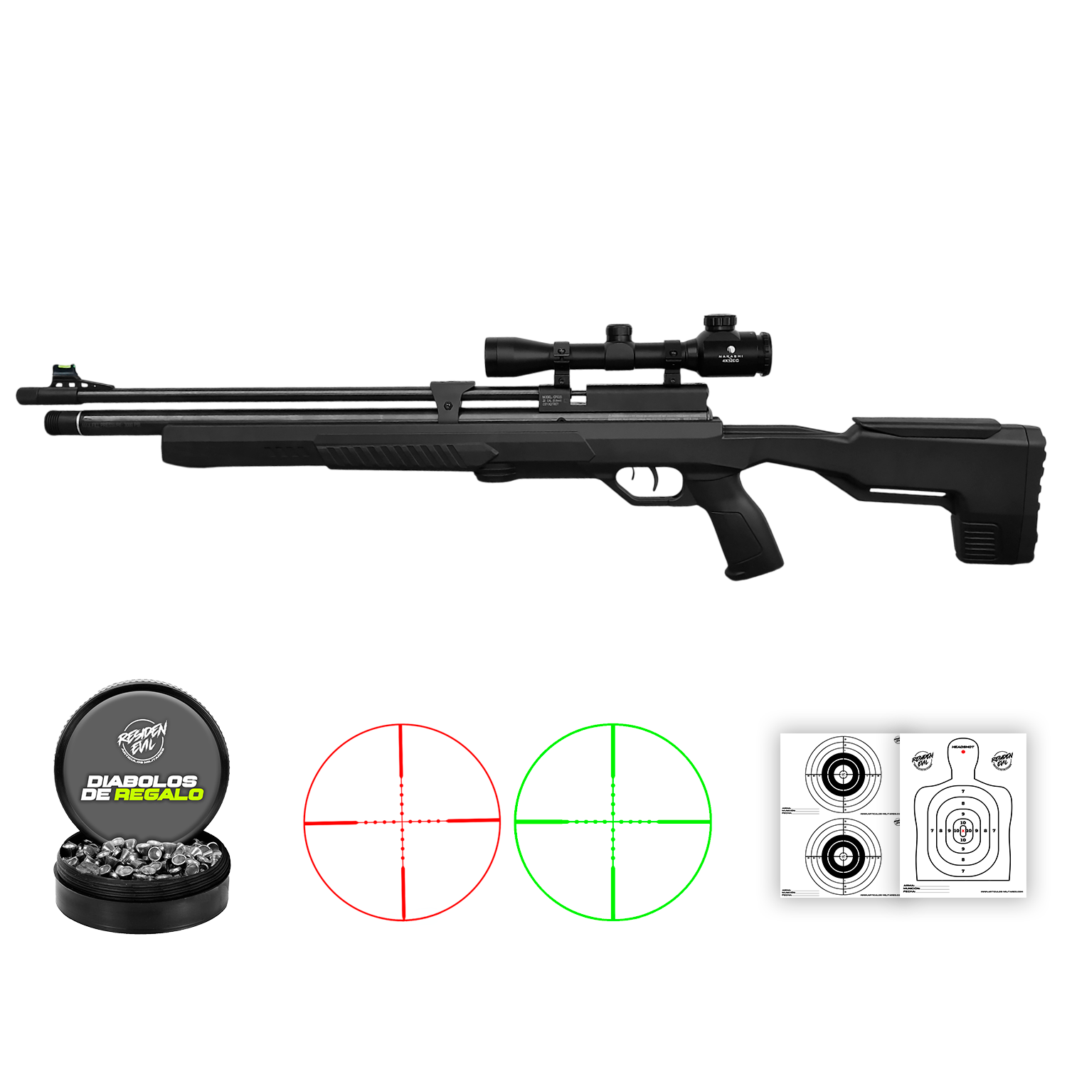 Rifle De Diabolos 5.5mm Accion Pcp Crosman Icon 900 Fps