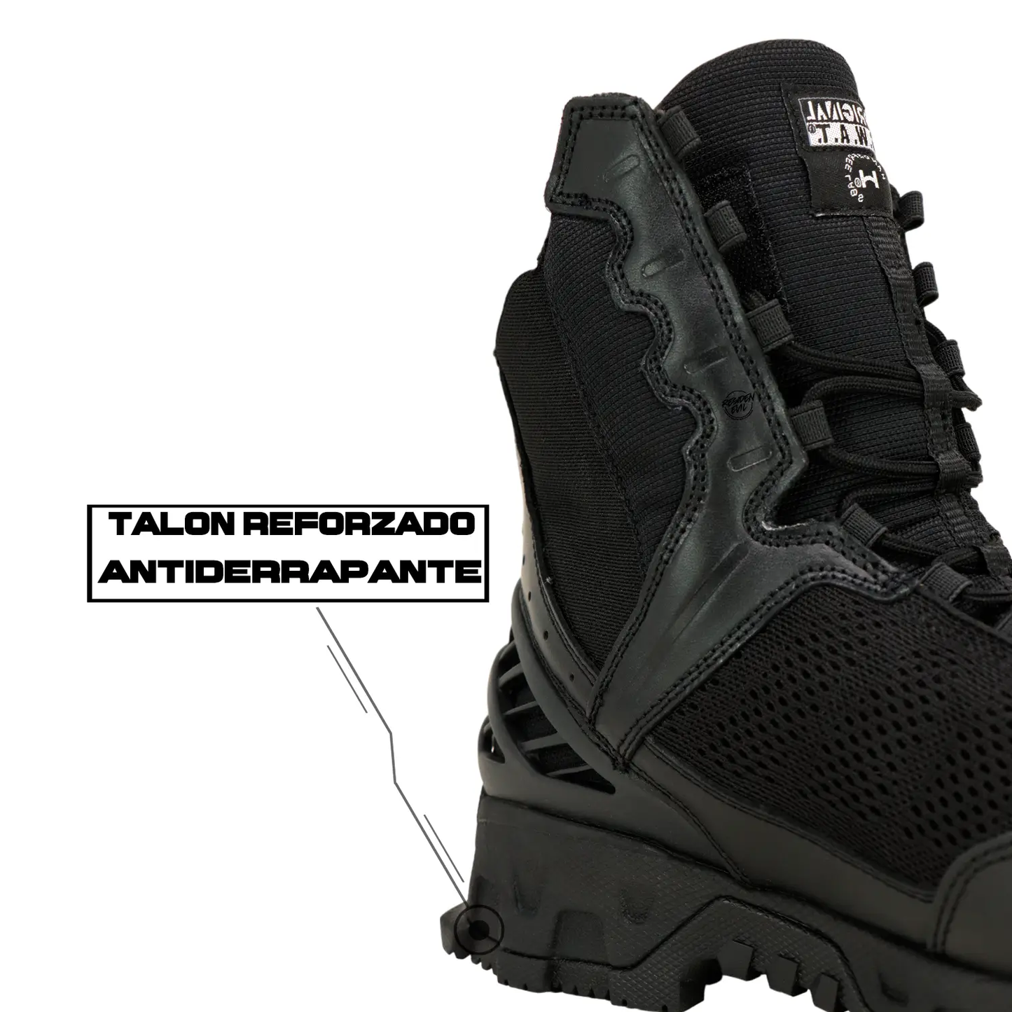 Botas Tácticas Alpha Freedom 8 Negras (Largas) ORIGINAL SWAT