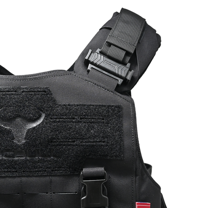 Chaleco Táctico Tacbull Militar Porta Placas 5 Bolsillos