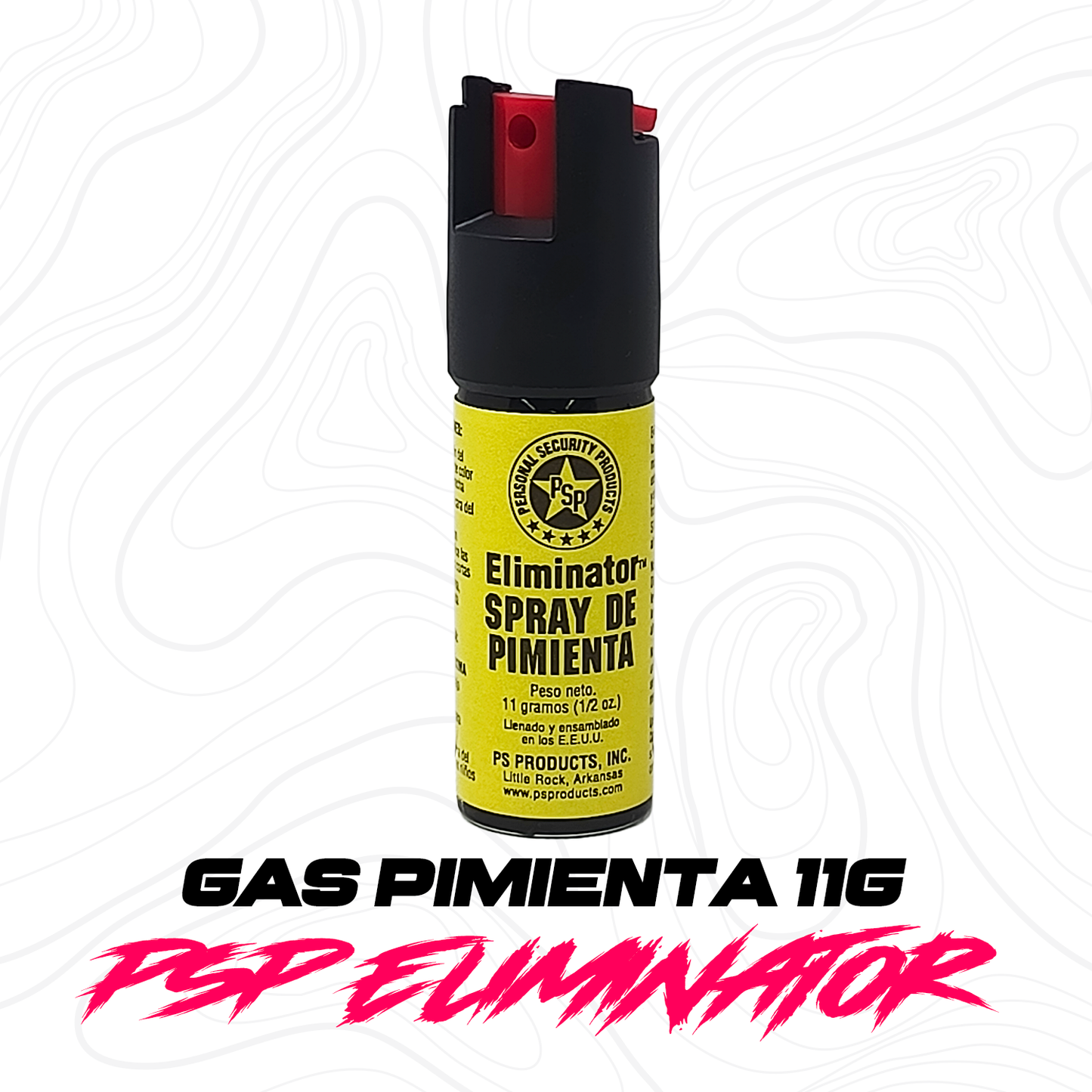 Gas Pimienta Lacrimogeno Psp Eliminator 11g Hecho En E.U