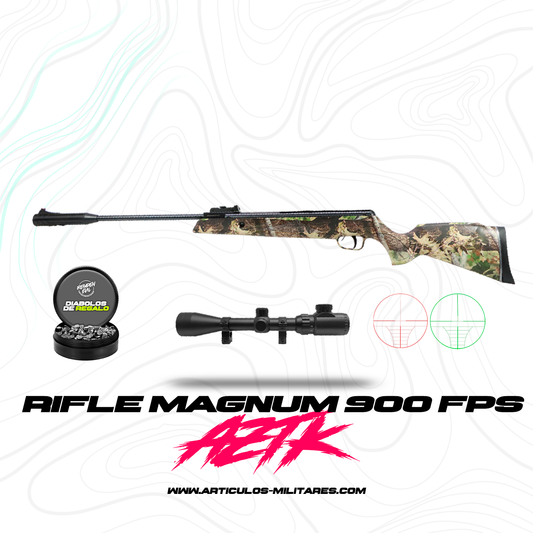 Rifle Deportivo Magnum Camu 5.5 mm KIT