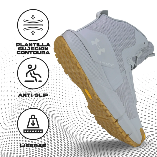 Botas Under Armour Charged Valzetz Mid Gris