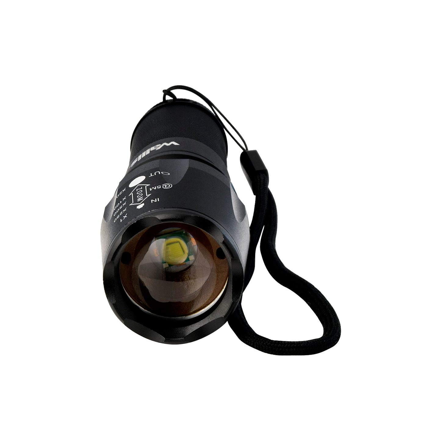 Linterna De Luz Led Recargable Con Zoom, Negro, Linterna Negro Luz Blanco