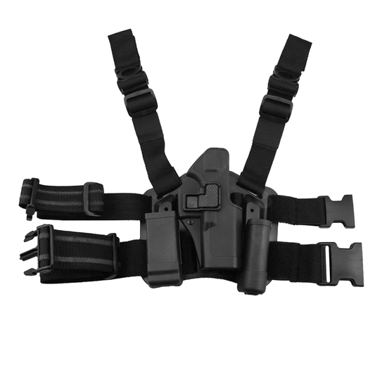 Funda Holster Piernera Diestro Para Glock Con Seguro Serpa