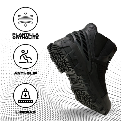 Botas Tácticas Alpha Freedom 6 Negras (Cortas) ORIGINAL SWAT Residen Evil Militaría