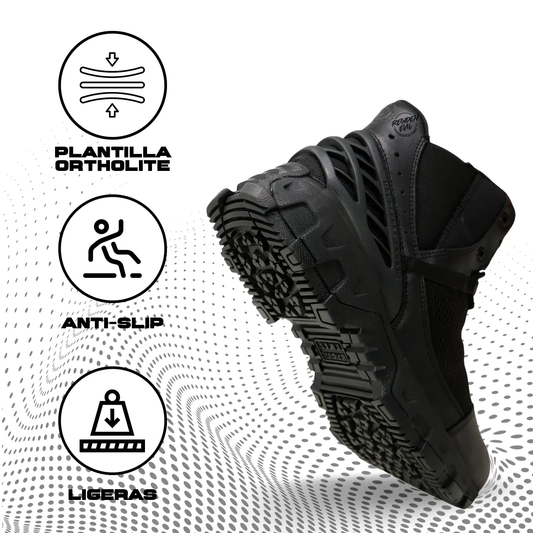 Botas Tácticas Alpha Freedom 6 Negras (Cortas) ORIGINAL SWAT