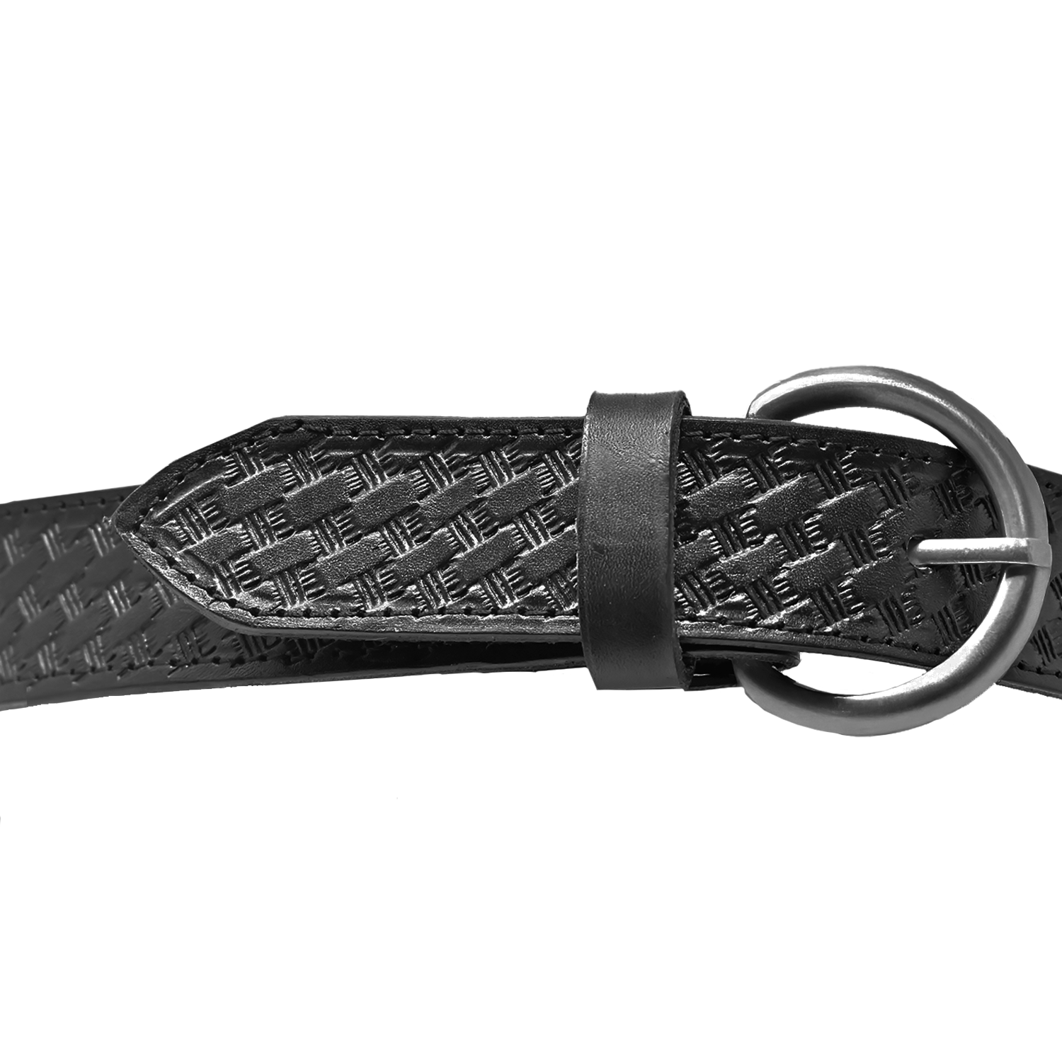 Cinturón Táctico Labrado Cuero-nylon Hebiila De Metal