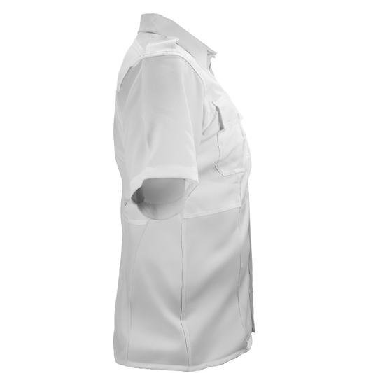 Camisa Táctica Uniforme Azul y Blanco Policía Botones Simulados