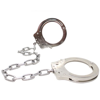 Esposas Policiales Con Cadena Para Pies De Acero