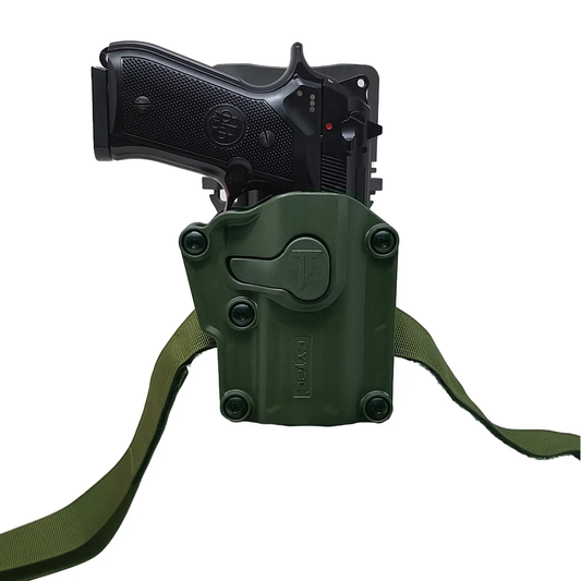 Funda Universal Para Arma Piernera Ajustable Ligera Verde