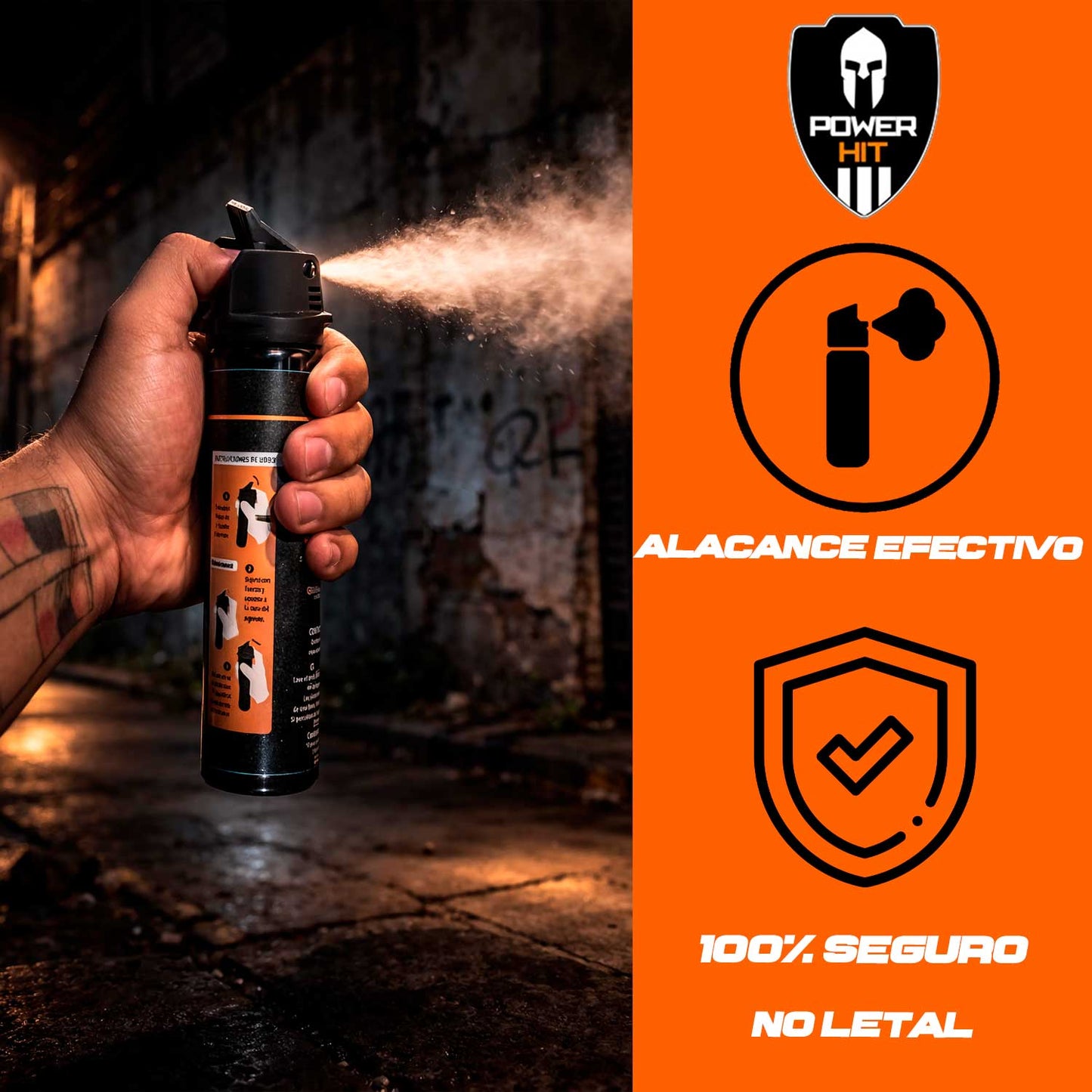 Gas Pimienta Lacrimogeno 135 gr Power Hit Power Hit