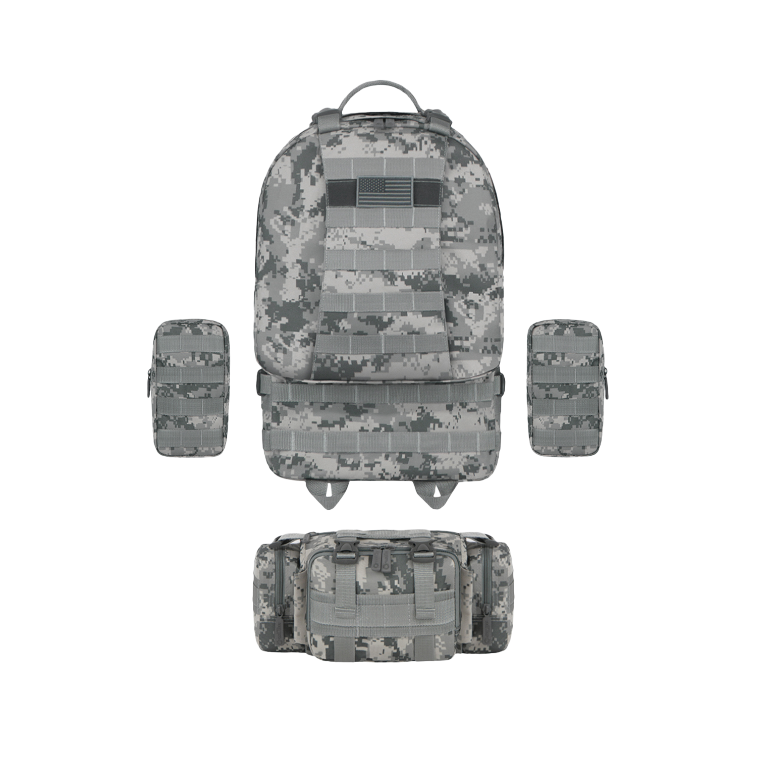 Mochila Táctica Impermeable 4 En 1 Molle Eastwest Rtc505