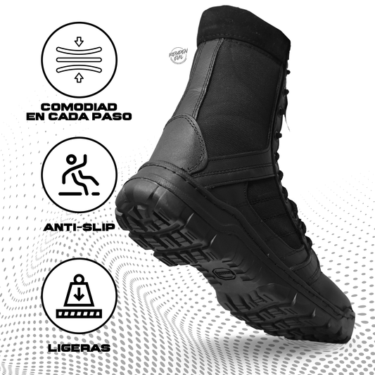 Botas Tipo Swat Negra Táctica Ligera Comando Militar