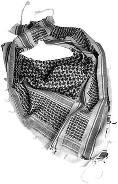 Bufanda Shemagh Blanco con Negro Condor Residen Evil Militaría
