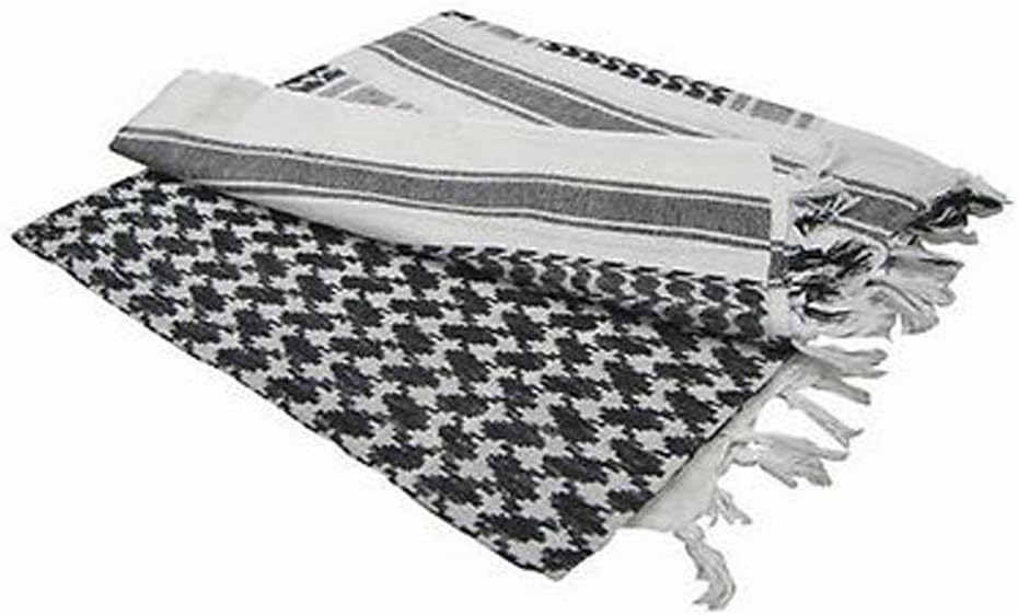 Bufanda Shemagh Blanco con Negro Condor
