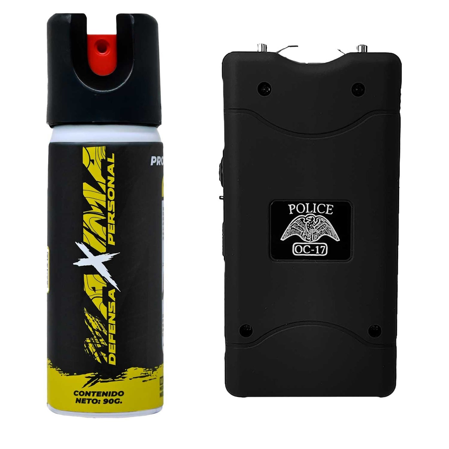 Kit Para Defensa Personal Taser Police + Gas Pimienta Residen Evil Militaría