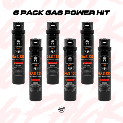 Gas Pimienta 135g 6 PACK POWER HIT