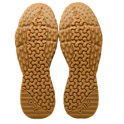 Suela de las Botas Tácticas Fila Chastizer Negra Camu Cierre Original con patrón antiderrapante para mayor agarre en superficies resbaladizas.