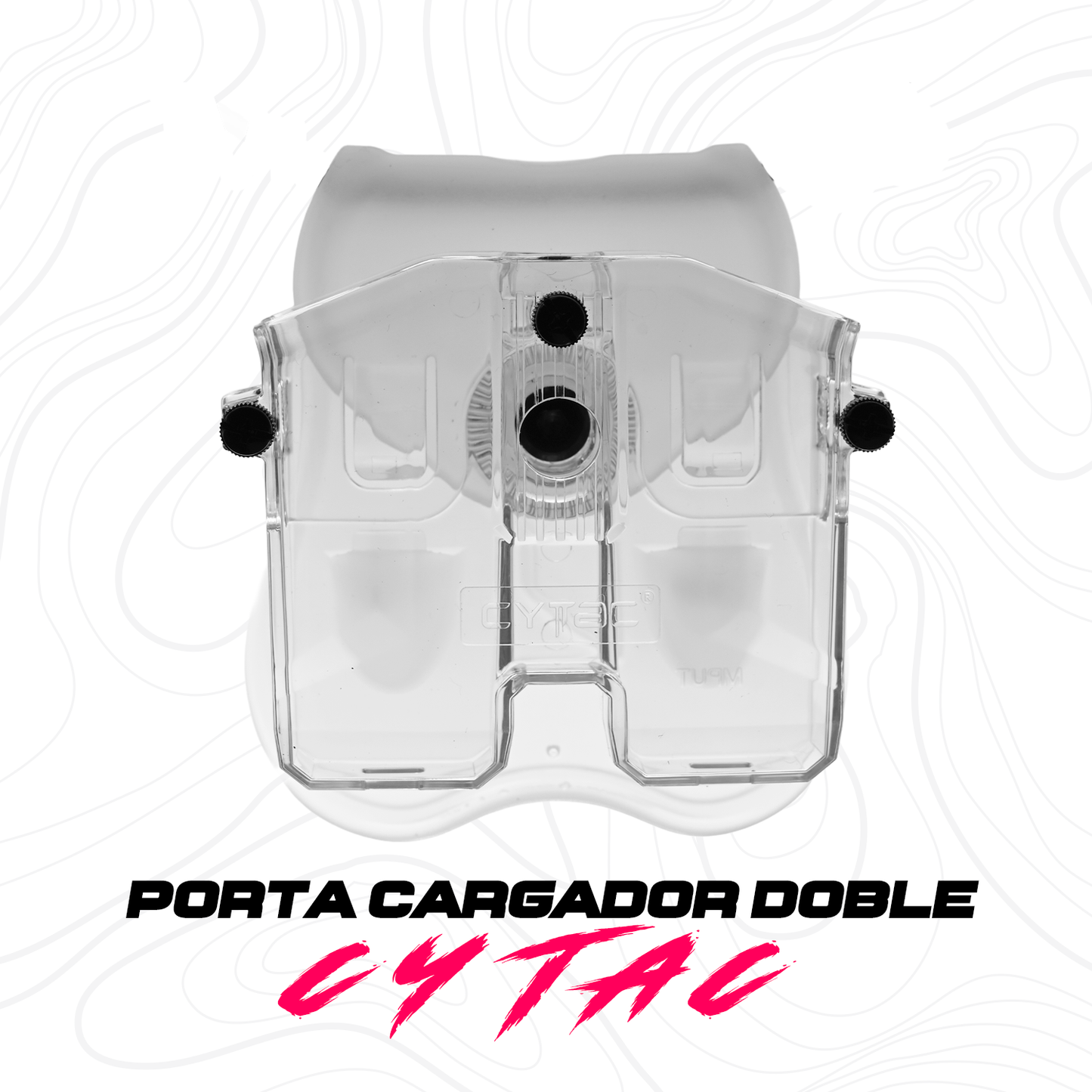 Porta Cargador Doble Funda Universal Cytac Transparente