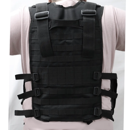 Chaleco Tactico Con Porta Pistola Y Cargadores Ajustable
