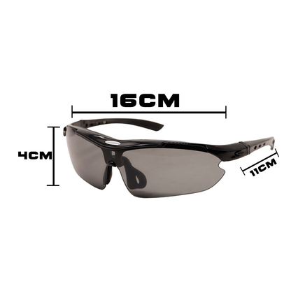 Lentes Polarizados Uv Con Micas Intercambiables Aire Libre Residen Evil Militaría