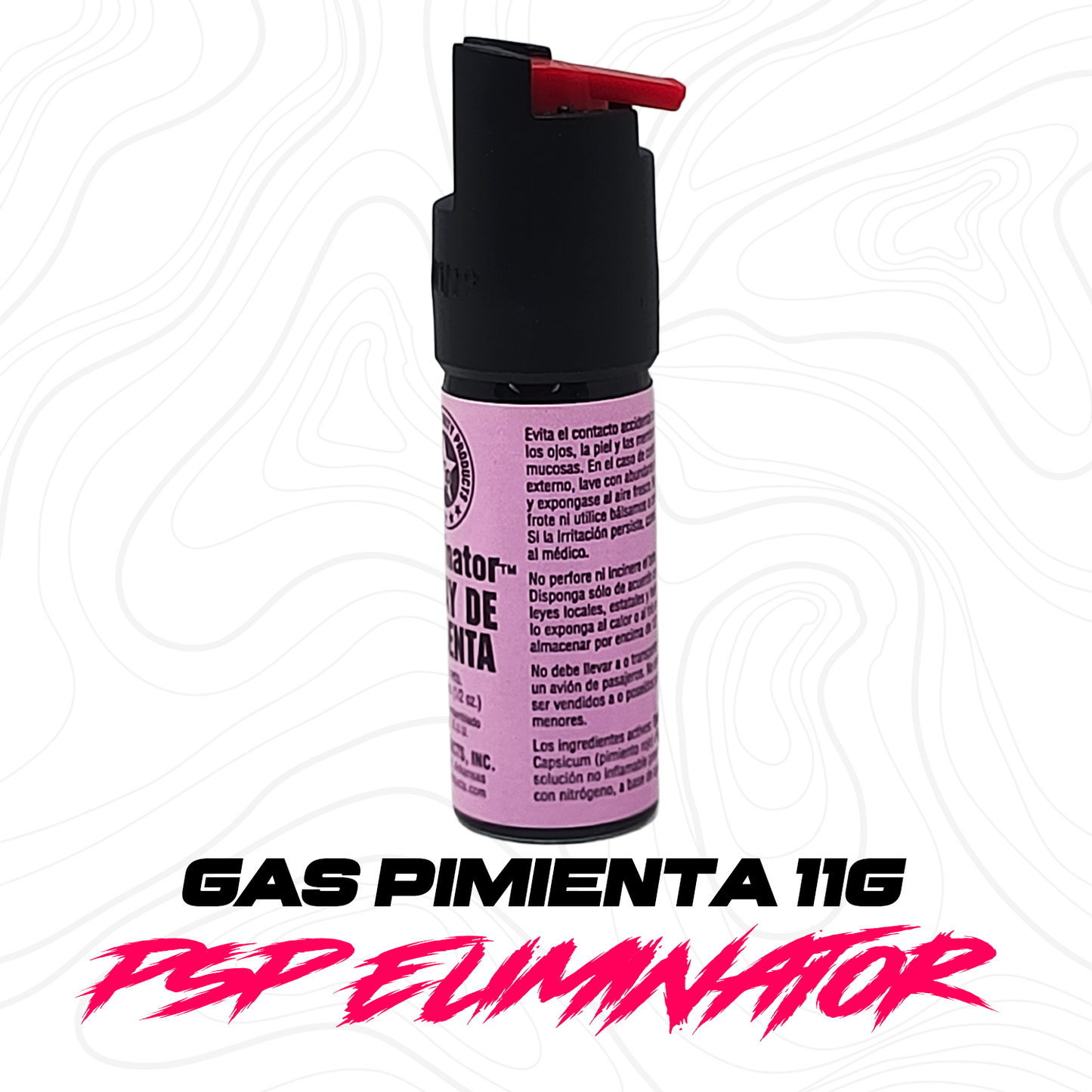 Gas Pimienta Lacrimogeno Psp Eliminator 11g Hecho En E.U