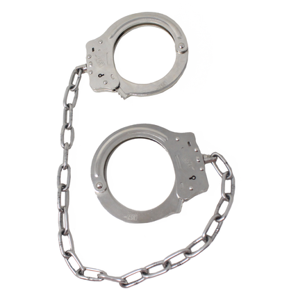 Esposas Policiales Con Cadena Para Pies De Acero