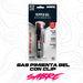 Gas pimienta Gel Sabre 19g con clip para colgar en empaque original, ideal para defensa personal y fácil de transportar en el día a día.
