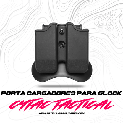 Porta Cargadores Para Pistola Glock Marca Cytac De Polimero