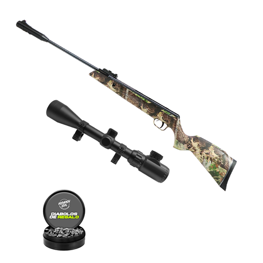 Rifle Deportivo Magnum Camu 5.5 mm KIT
