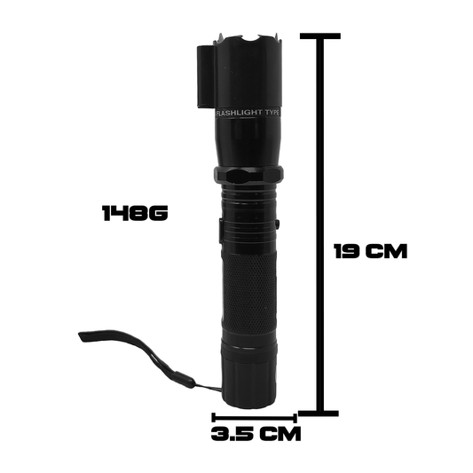 Linterna Taser Defensa Personal con apuntador Laser Police