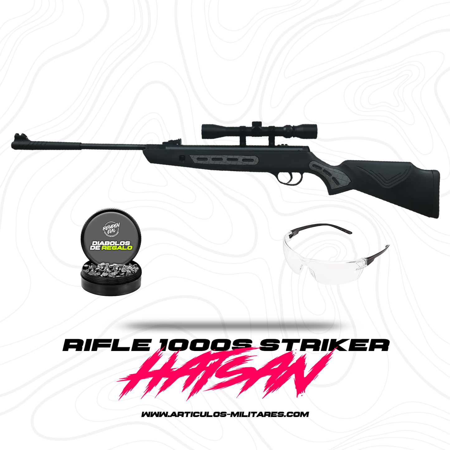 Rifle De Aire Hatsan 1000s Striker 800fps Calibre 5.5mm