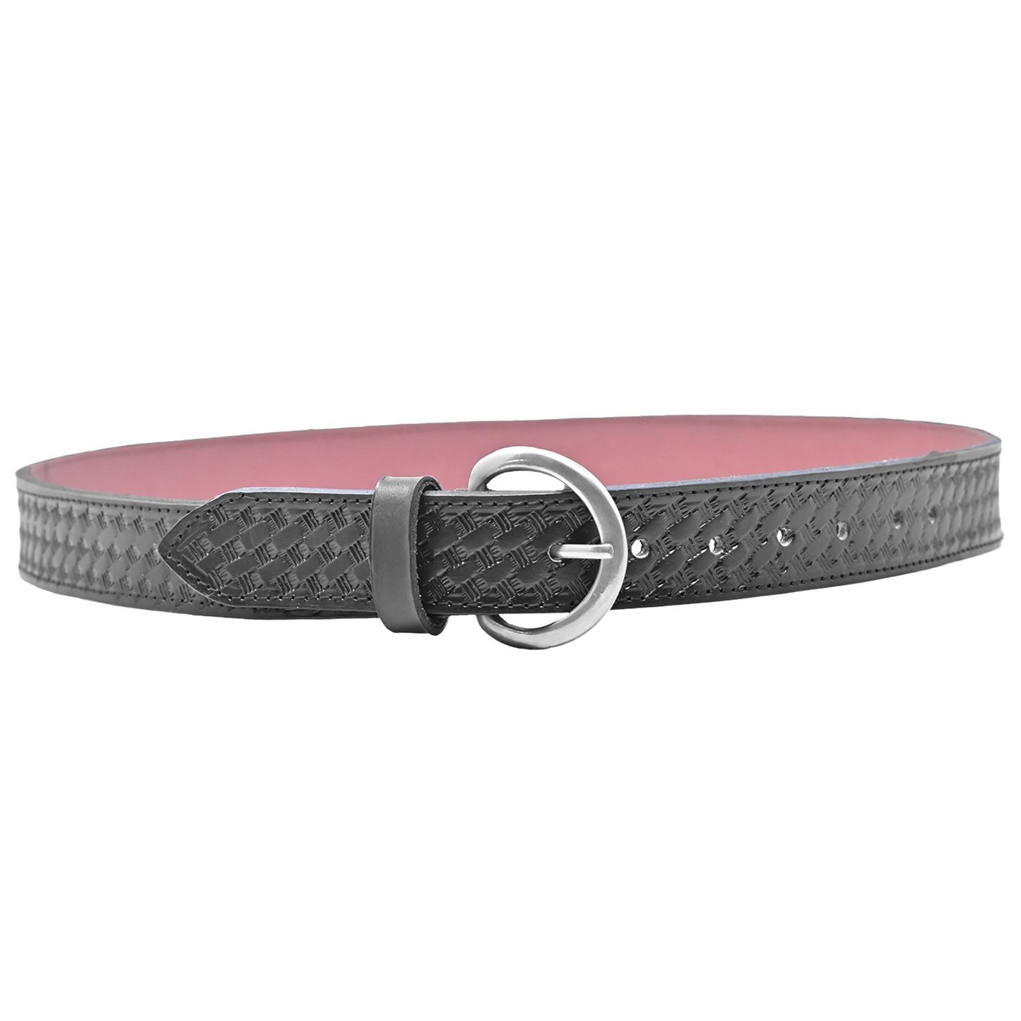Cinturón Táctico Labrado Cuero-nylon Hebiila De Metal