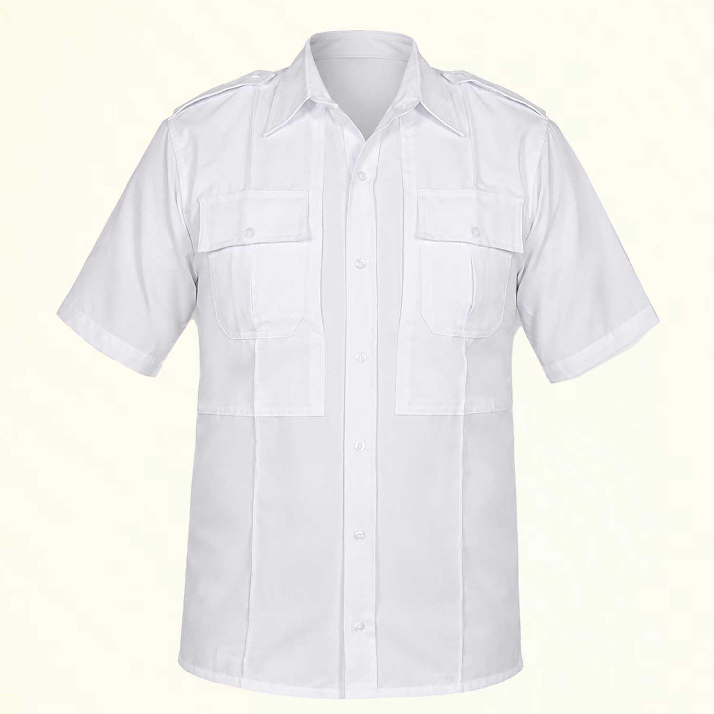 Camisa Táctica Uniforme Azul y Blanco Policía Botones Simulados Residen Evil Militaría