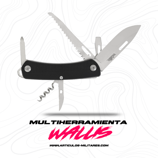 Multiherramienta Con 9 Usos, Mango ABS Negro