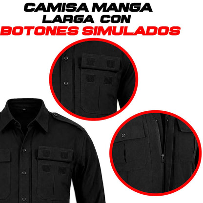 Camisa Tactica Uniforme Policia Cierre Simulado Manga Larga 5.11 Tactical