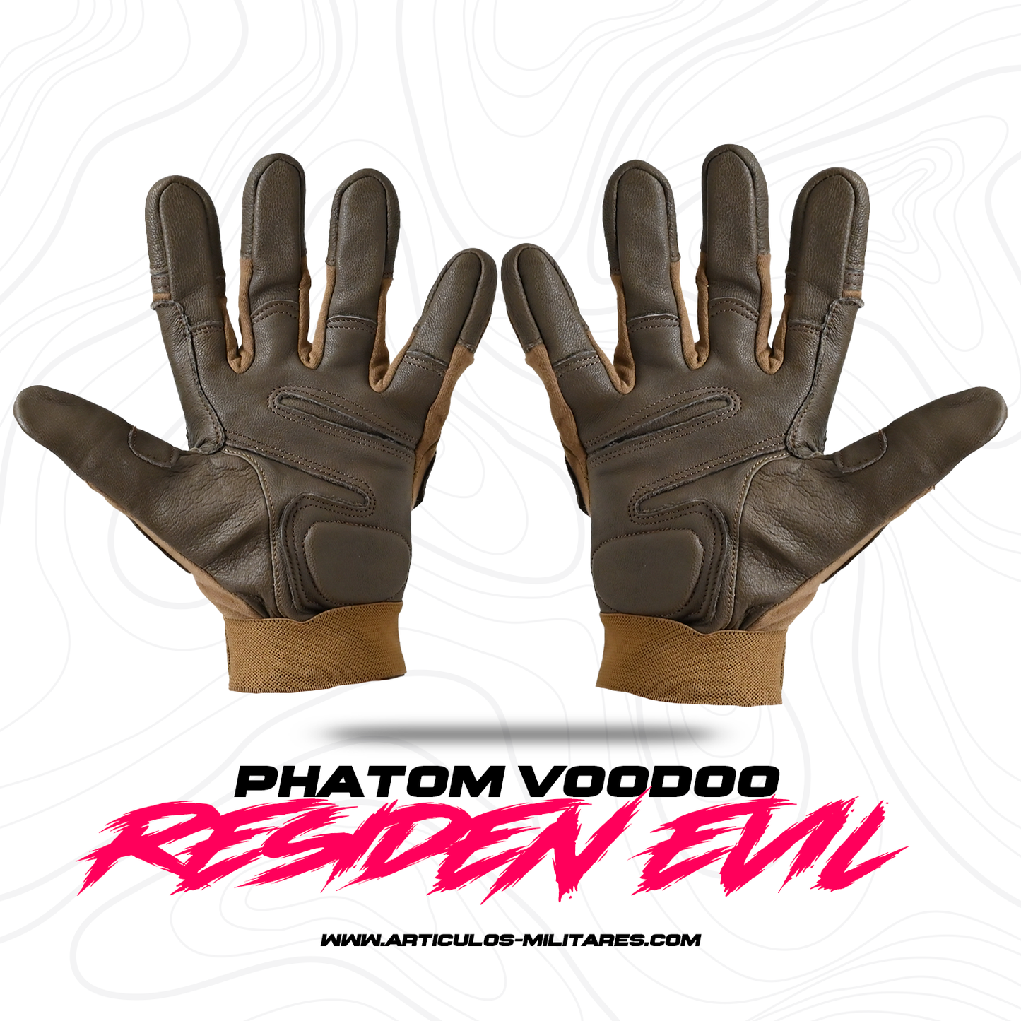 Guantes Tácticos Phantom Voodoo Vinil Piel