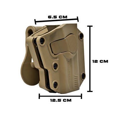 Porta Arma Milfort Universal De Polimero Reforzado