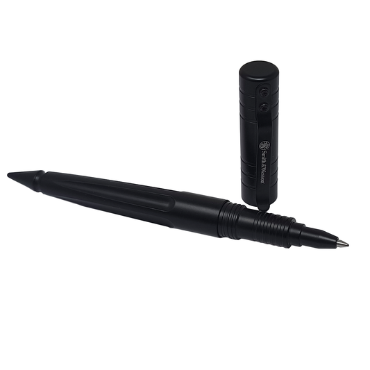 Pluma Tactica Smith & Wesson De Aluminio Tinta Color Negro
