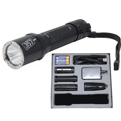 Linterna Tactica De Alumnio 200 Lúmenes .357 Con Accesorios